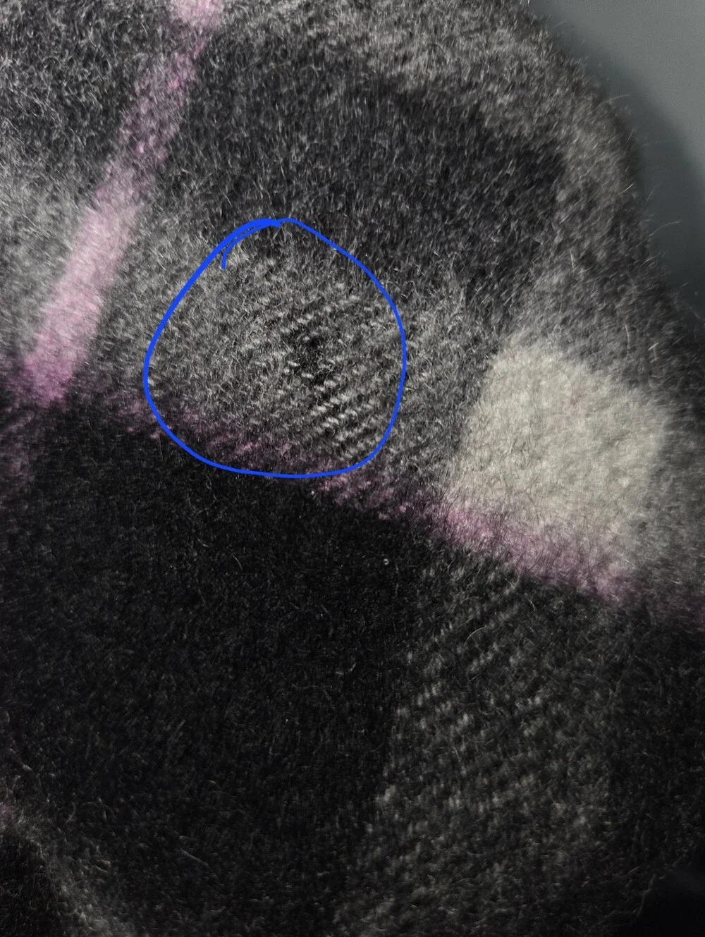 Amicale 100% Cashmere Plaid Scarf Gray Black Pink Luxury Vintage